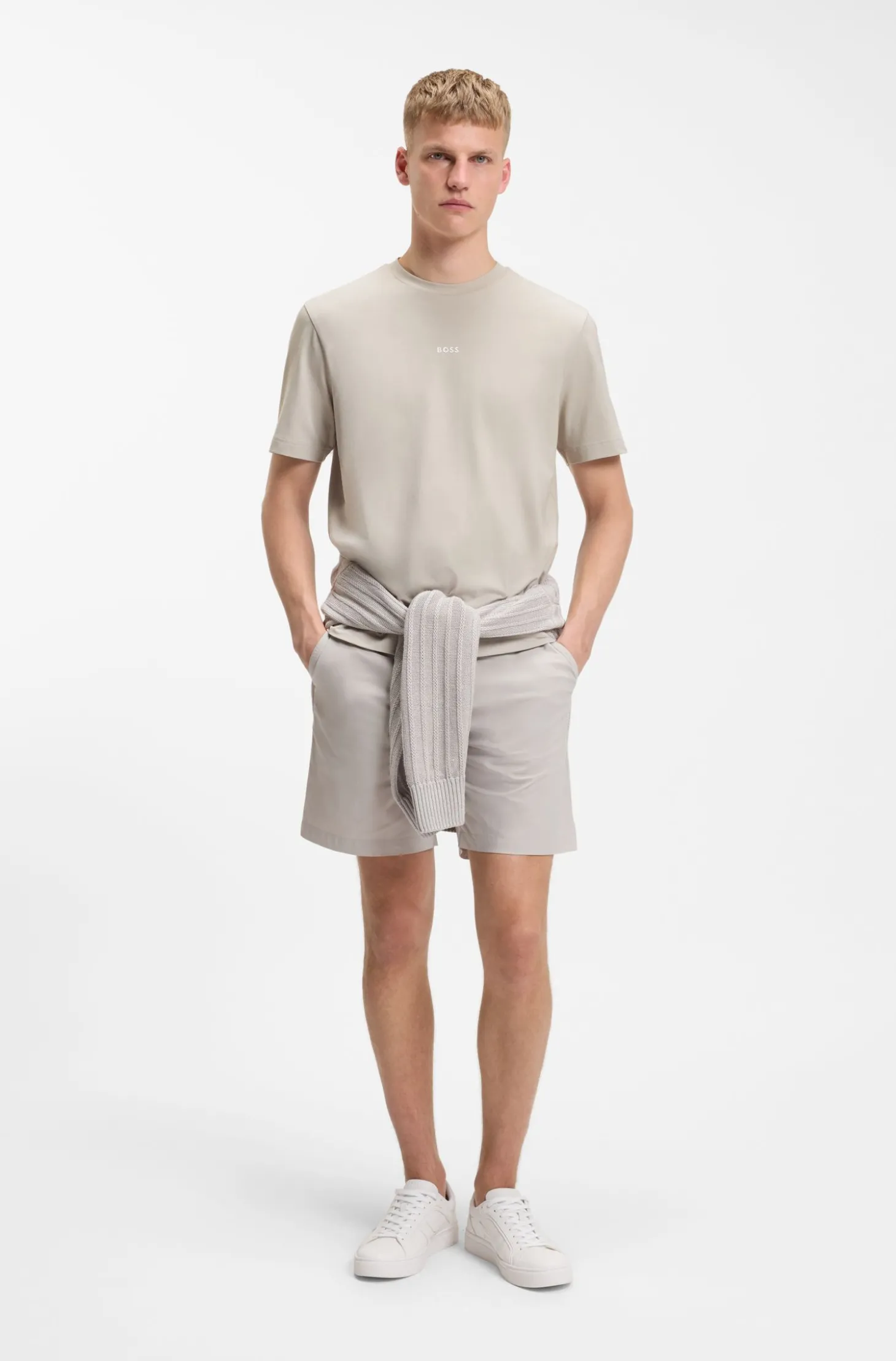 Relaxed-Fit T-Shirt mit geschichtetem Logo-Print