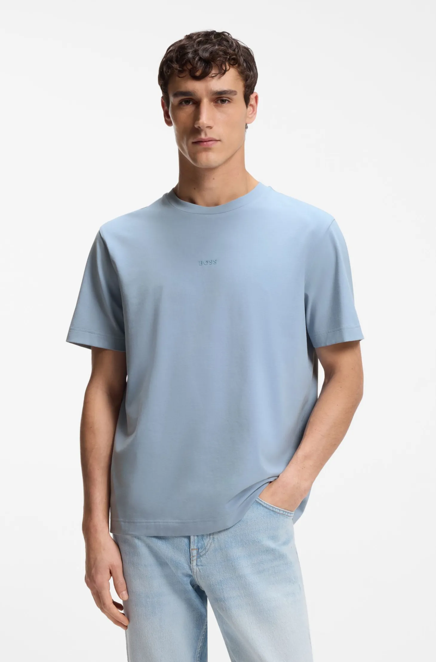 Relaxed-Fit T-Shirt mit geschichtetem Logo-Print