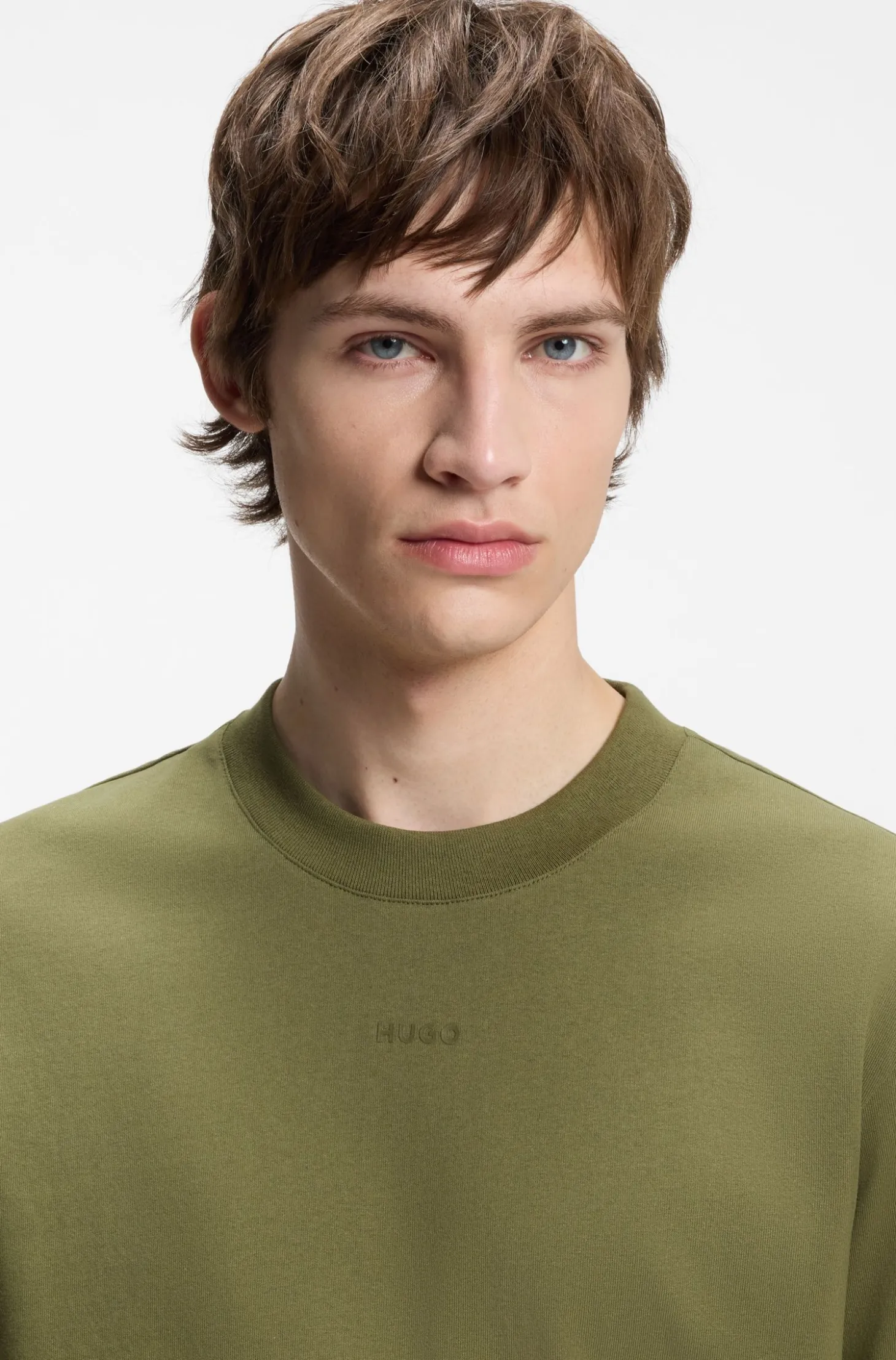 Relaxed-Fit T-Shirt mit zentralem Logo-Detail