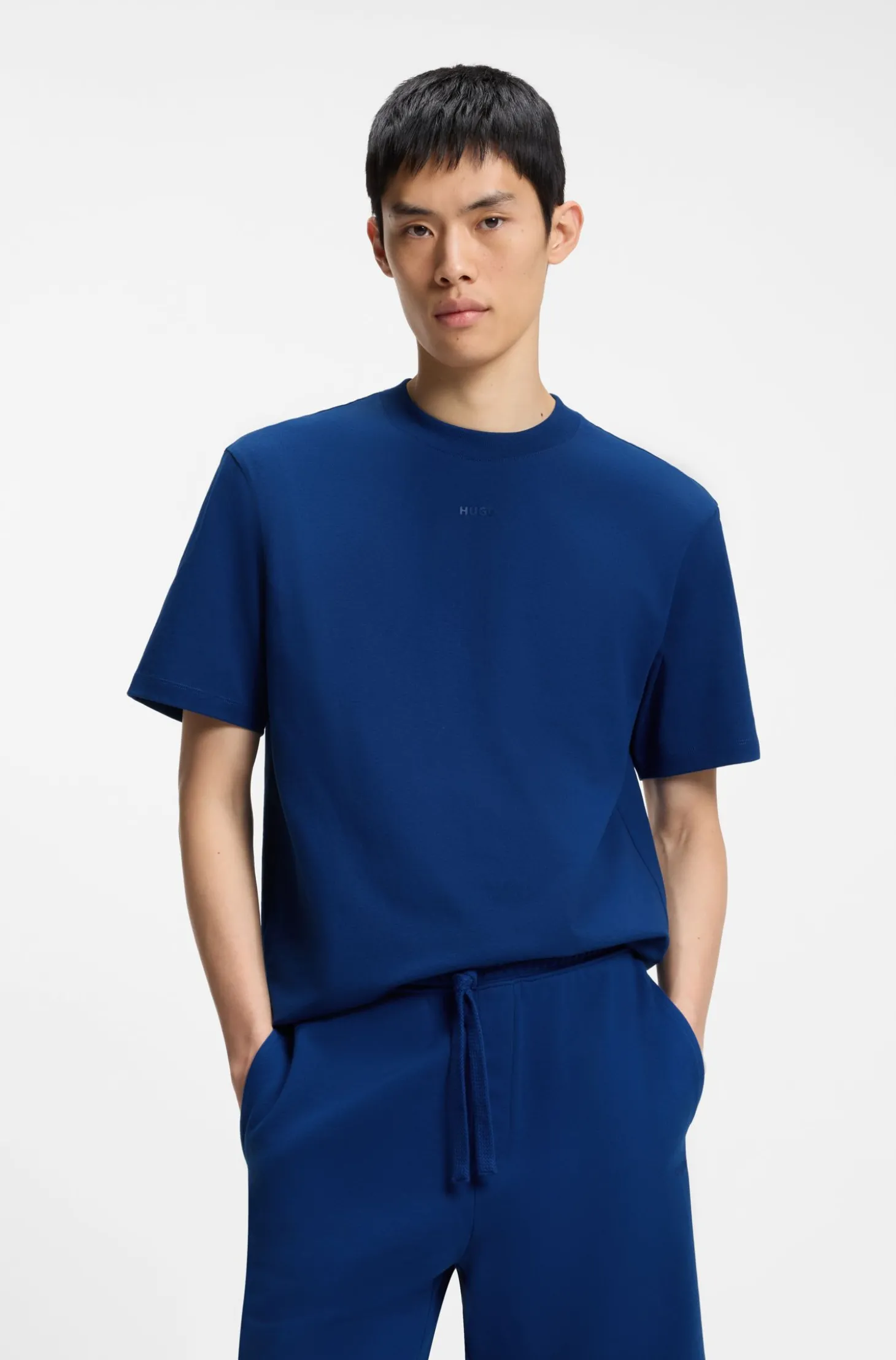 Relaxed-Fit T-Shirt mit zentralem Logo-Detail