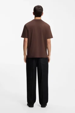 Relaxed-Fit T-Shirt mit zentralem Logo-Detail