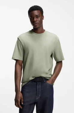Relaxed-Fit T-Shirt mit zentralem Logo-Detail