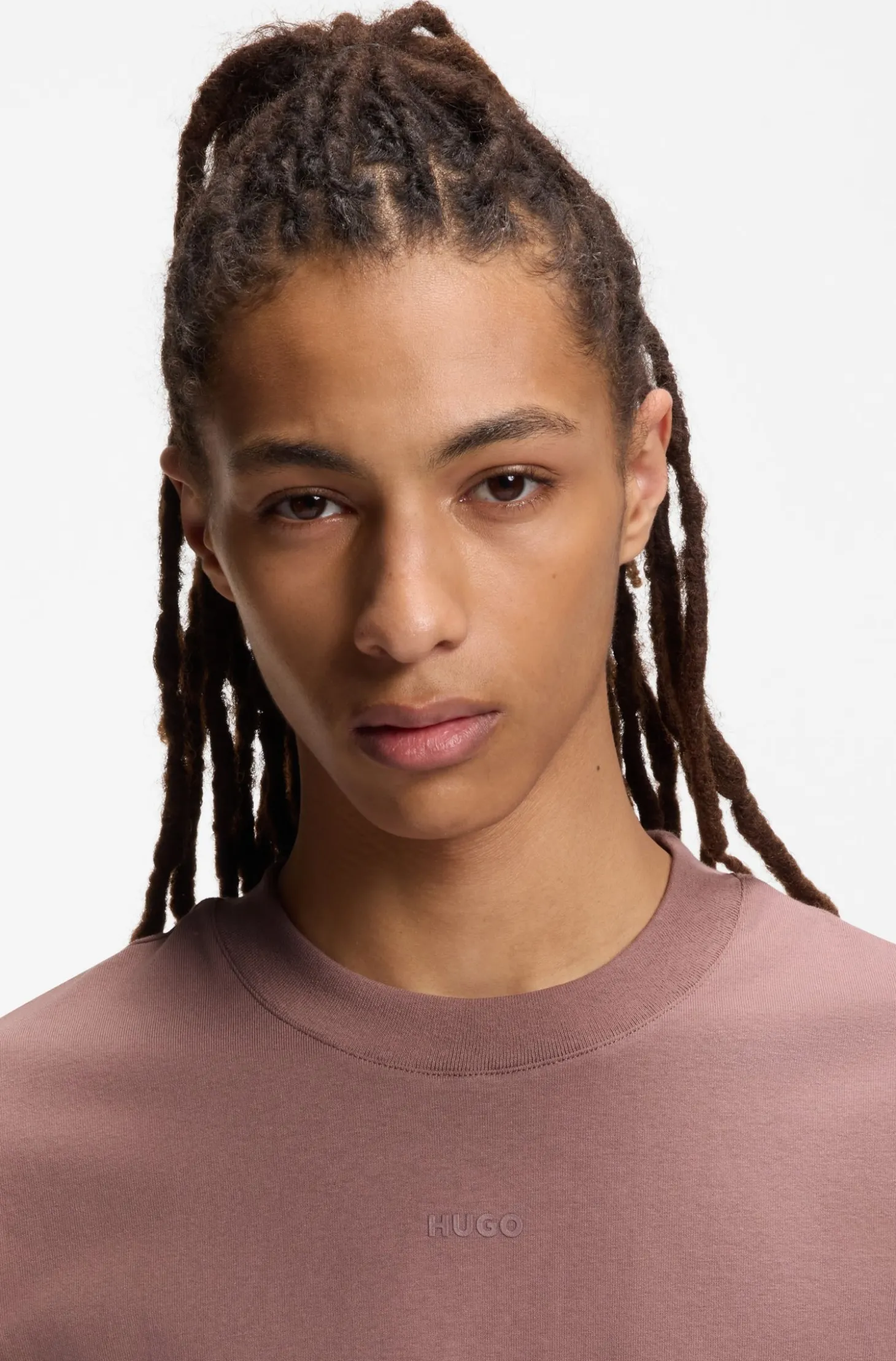 Relaxed-Fit T-Shirt mit zentralem Logo-Detail