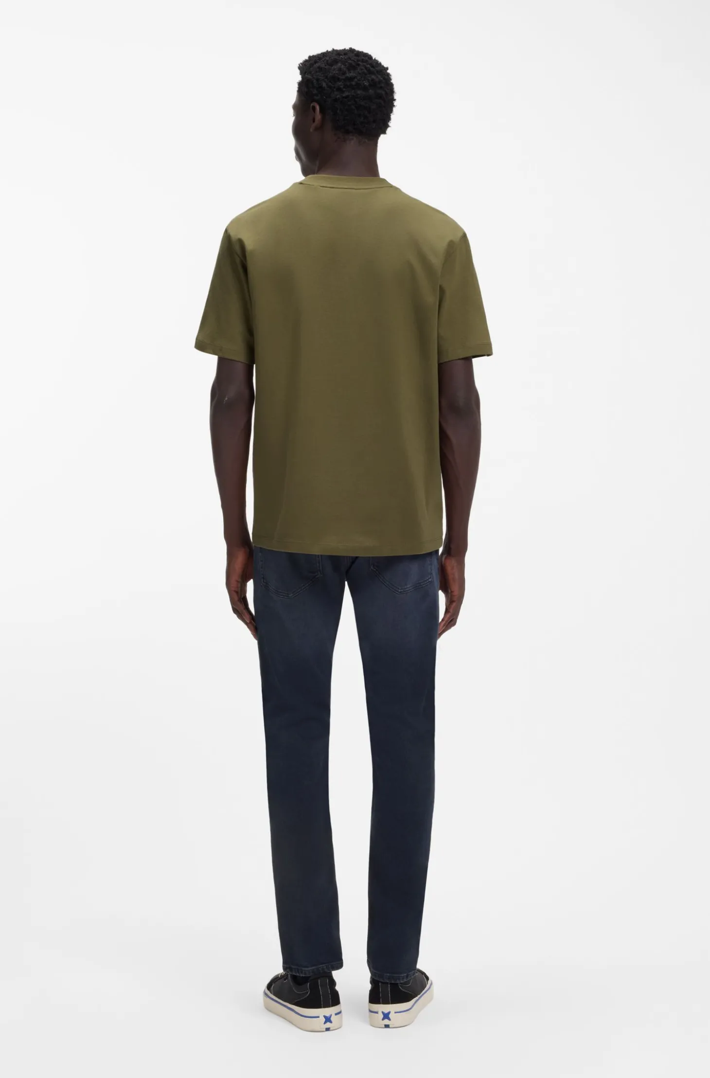 Relaxed-Fit T-Shirt mit zentralem Logo-Detail