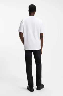 Relaxed-Fit T-Shirt mit zentralem Logo-Detail