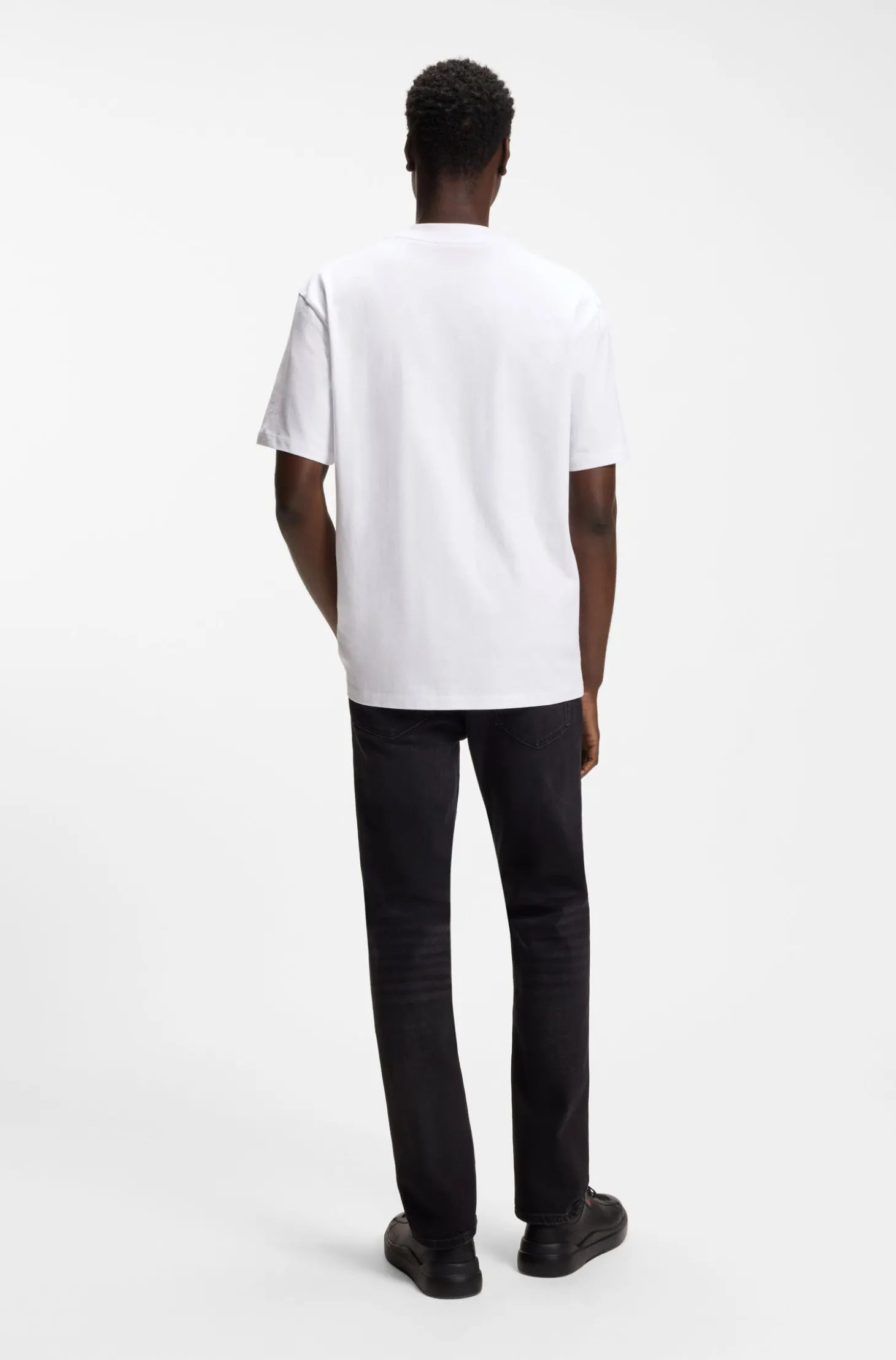 Relaxed-Fit T-Shirt mit zentralem Logo-Detail