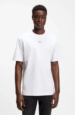 Relaxed-Fit T-Shirt mit zentralem Logo-Detail