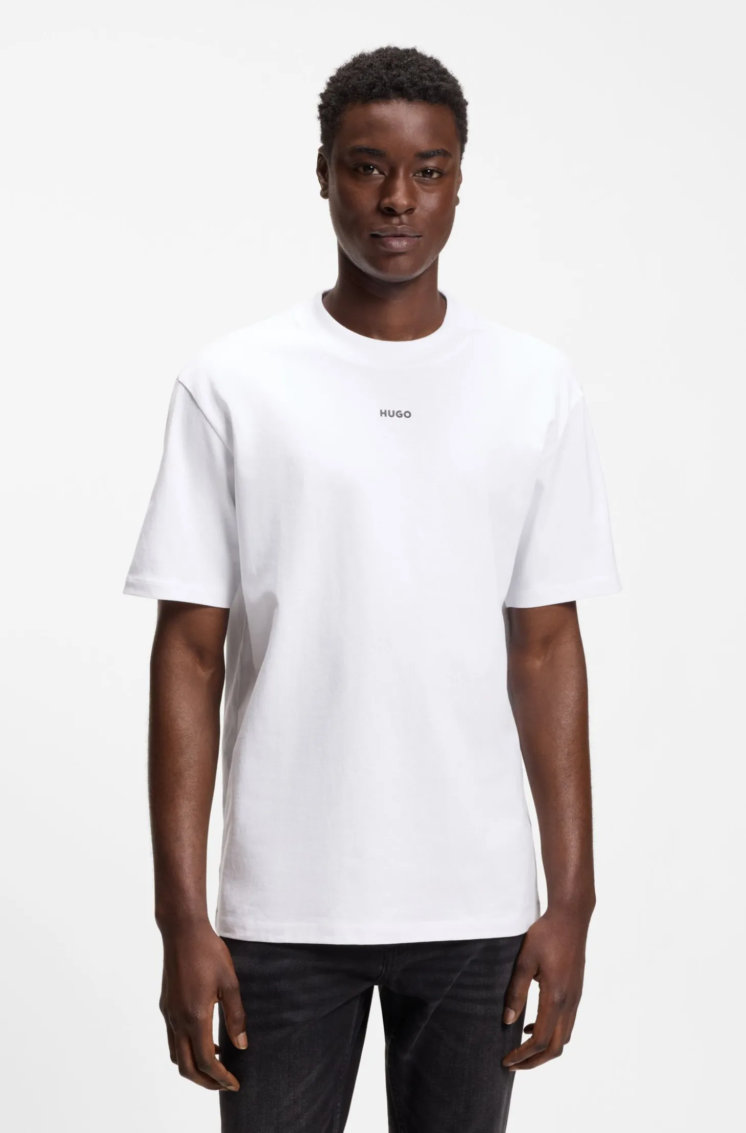 Relaxed-Fit T-Shirt mit zentralem Logo-Detail