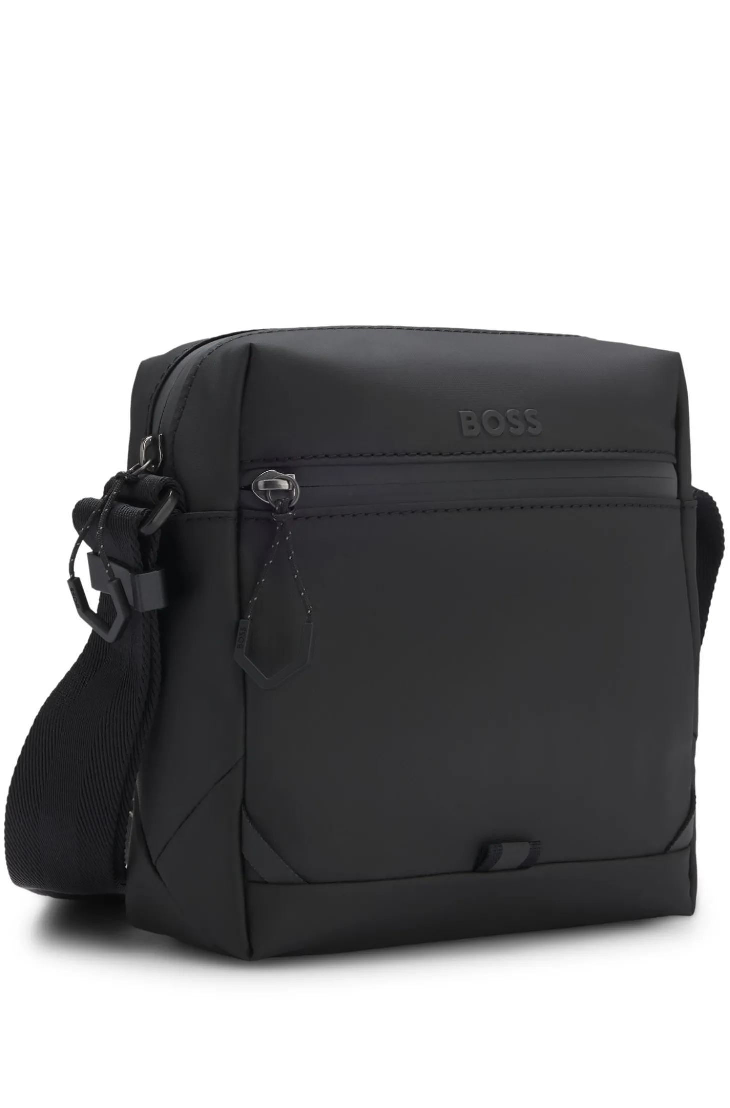 Reporter-Tasche aus Kunstleder mit reflektierenden Details