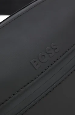 Reporter-Tasche aus Kunstleder mit reflektierenden Details
