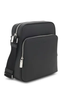 Reporter-Tasche aus natürlich genarbtem italienischem Leder
