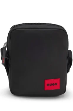 Reporter-Tasche mit gummiertem Logo-Label
