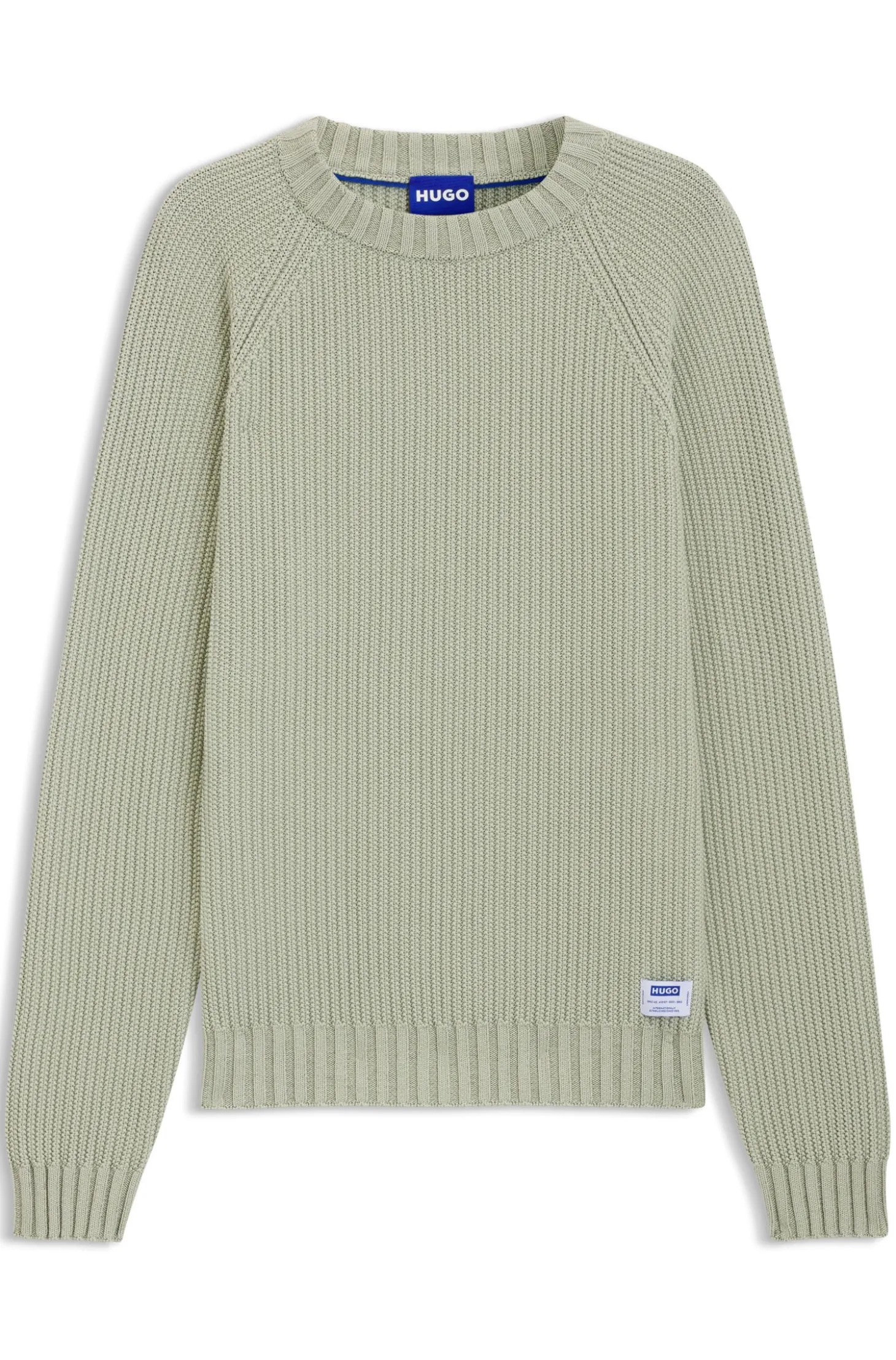 Rippstrick-Pullover aus Baumwolle