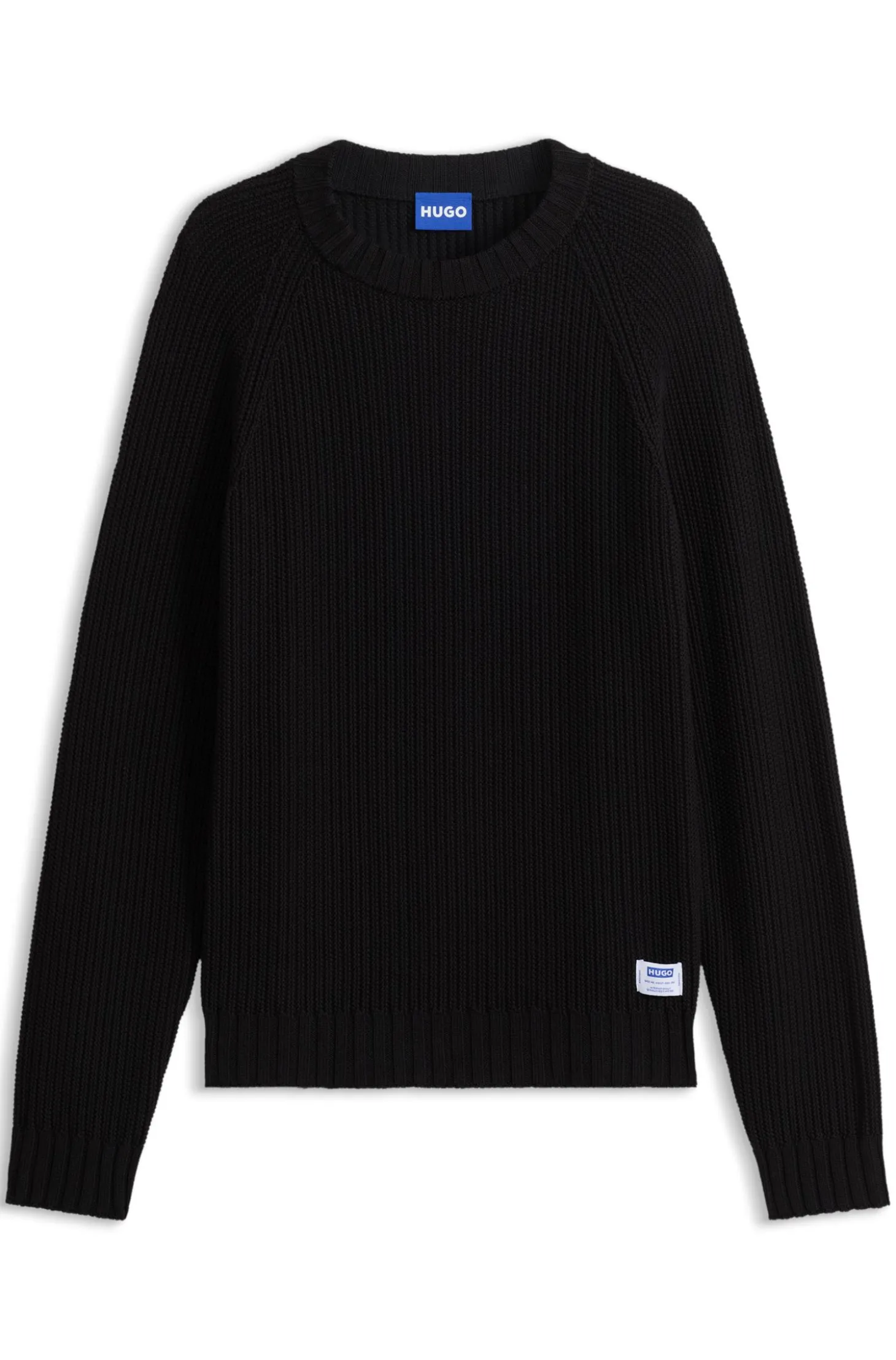 Rippstrick-Pullover aus Baumwolle