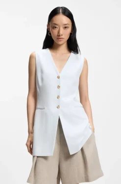 Ärmelloser Slim-Fit Blazer