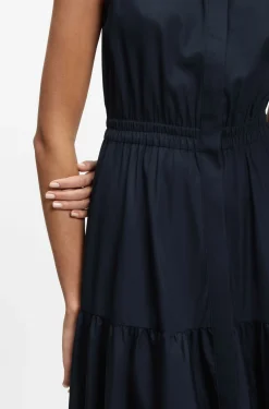 Ärmelloses Kleid aus Baumwoll-Popeline