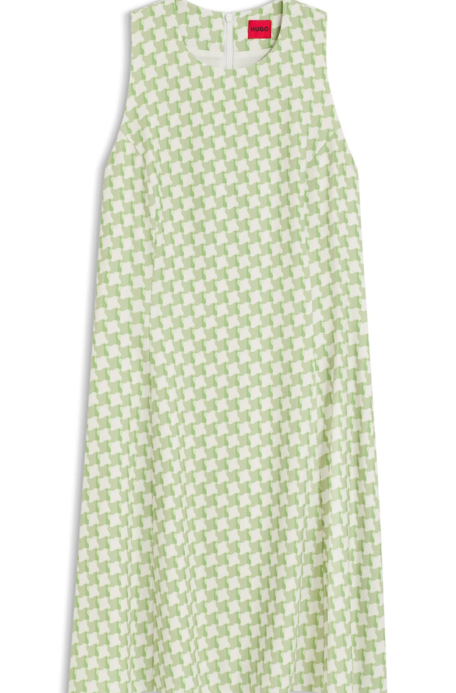 Ärmelloses Kleid mit geometrischem Print