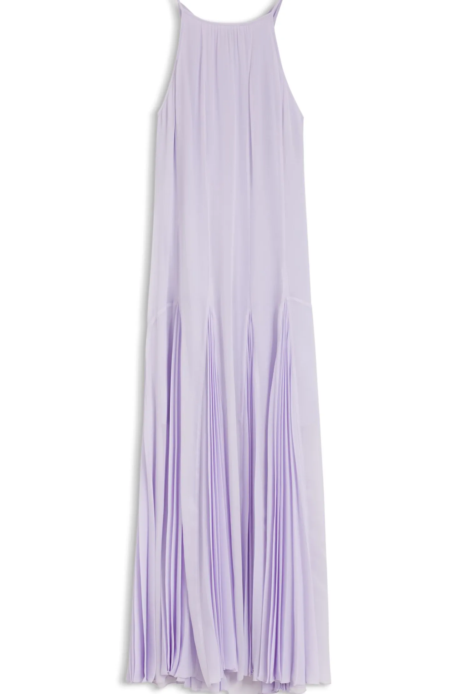 Ärmelloses Kleid mit Plissee-Rockeinsätzen