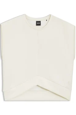 Ärmelloses Loose-Fit Sweatshirt mit V-förmigem Saum