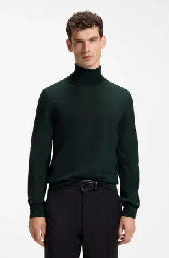 Rollkragenpullover aus extrafeiner Merinowolle
