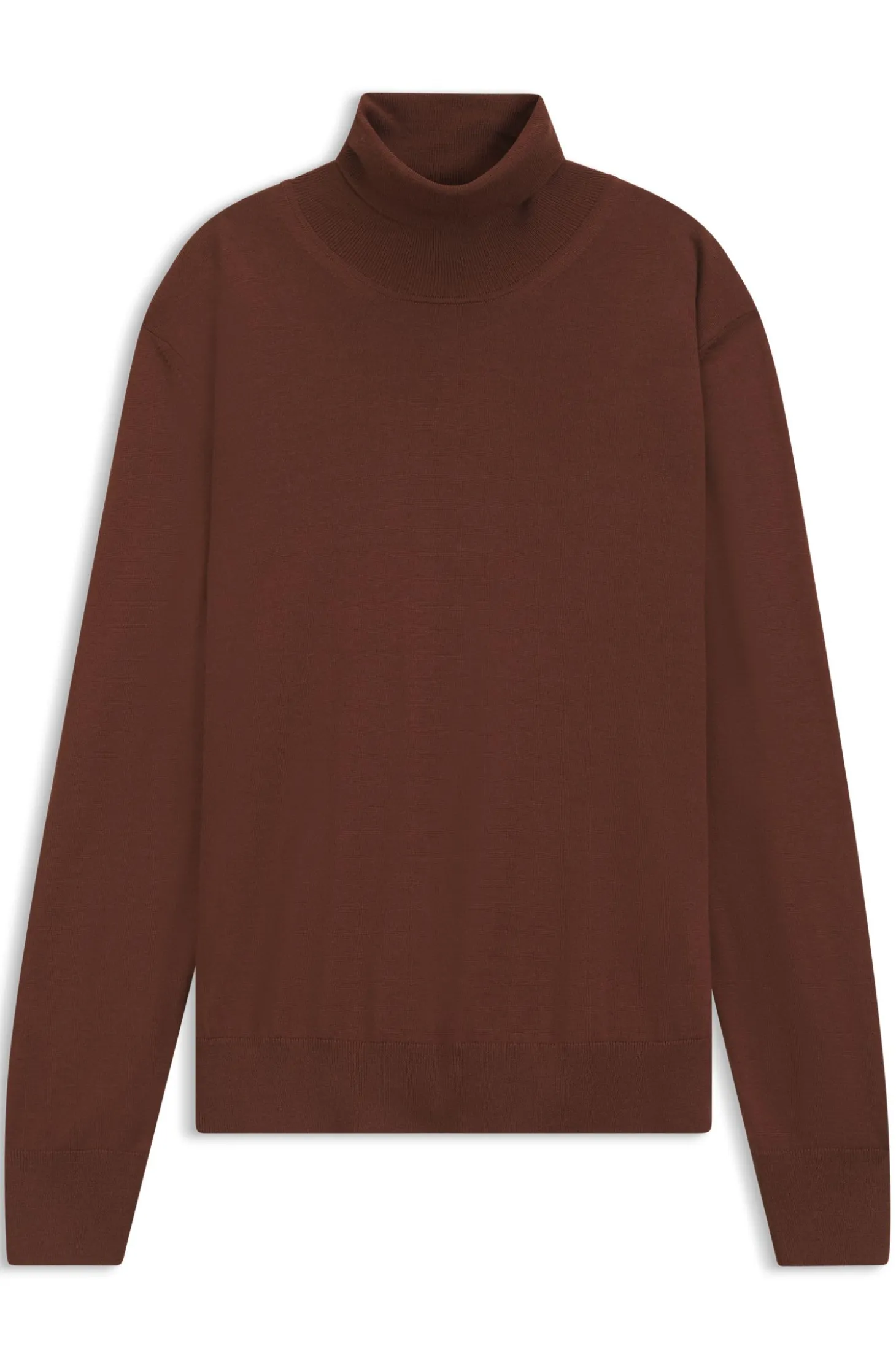 Rollkragenpullover aus extrafeiner Merinowolle