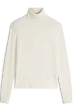 Rollkragenpullover aus Woll-Mix mit Kaschmir
