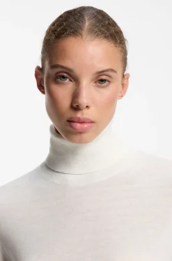 Rollkragenpullover aus Woll-Mix mit Kaschmir