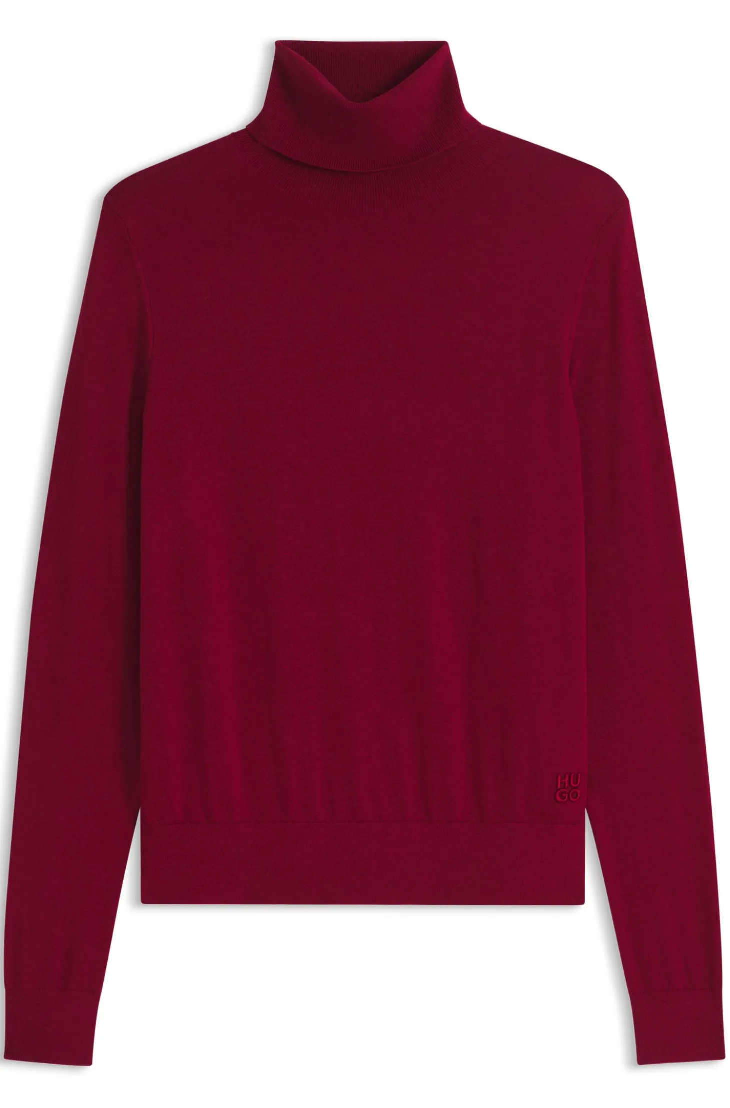 Rollkragenpullover aus Woll-Mix mit Kaschmir