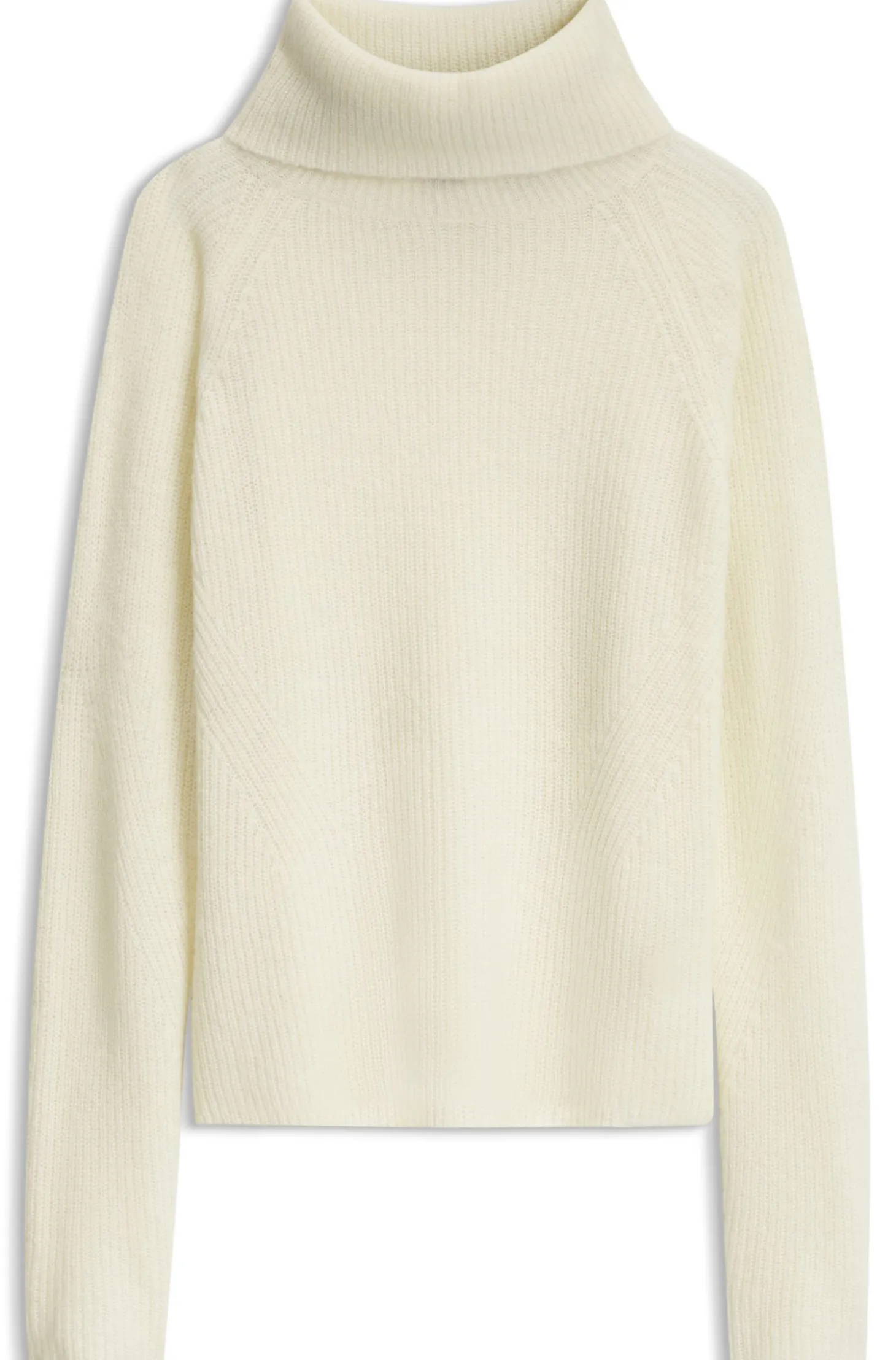 Rollkragenpullover mit offener Strickstruktur