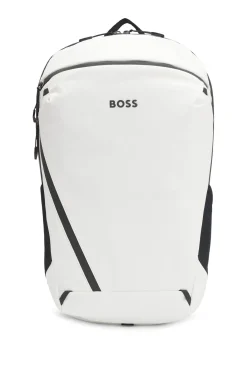 Rucksack aus Kunstleder mit reflektierenden Details