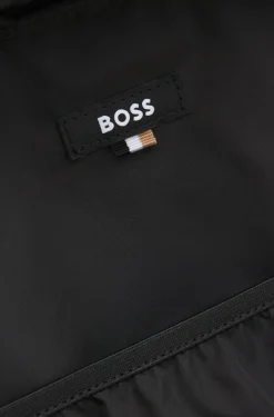 Rucksack aus Kunstleder mit reflektierenden Details