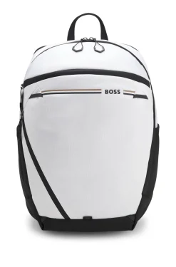 Rucksack aus strukturiertem Gewebe mit Logo und Signature-Streifen