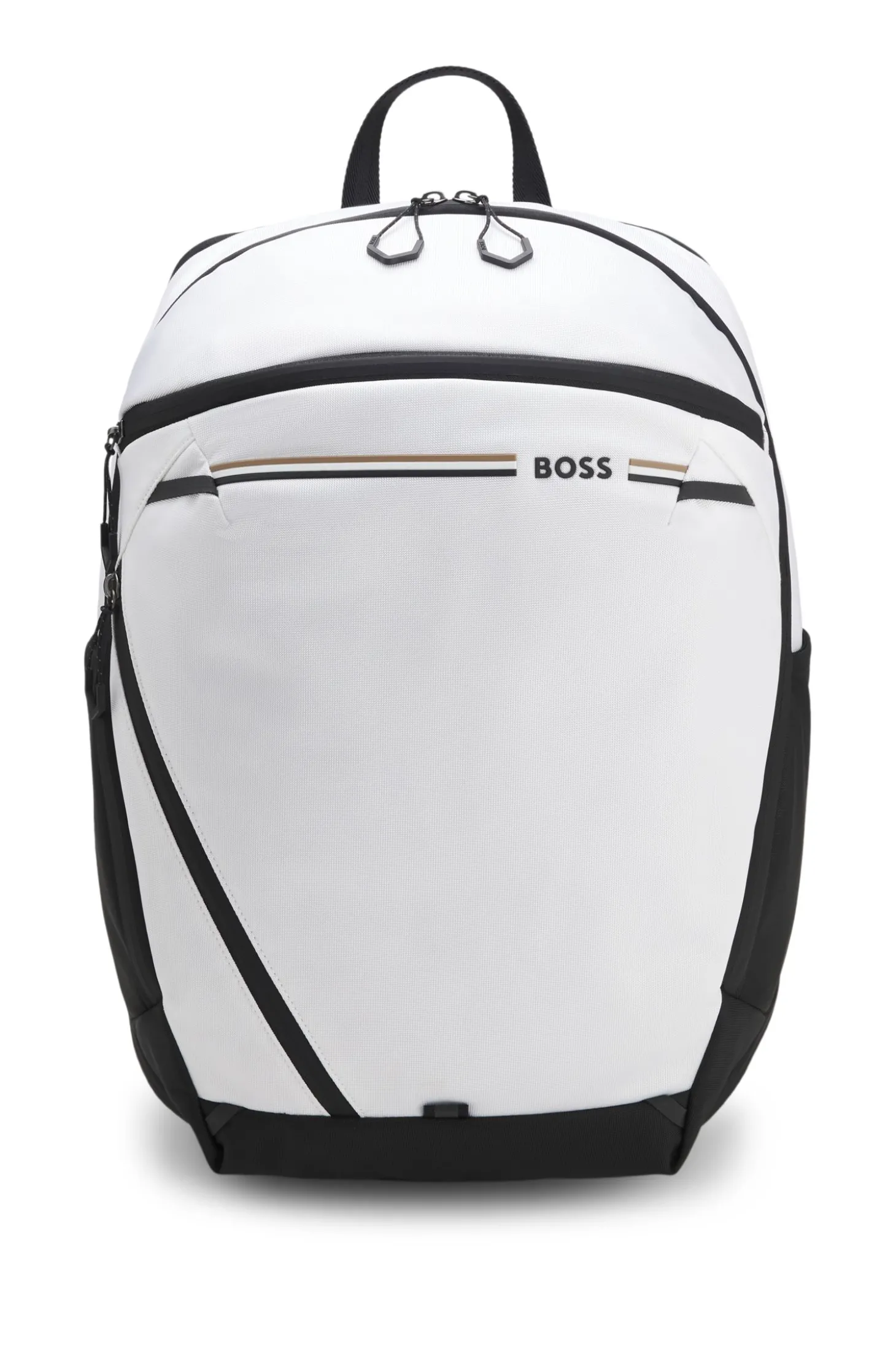 Rucksack aus strukturiertem Gewebe mit Logo und Signature-Streifen