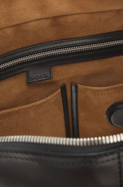 Runway Weekender aus Leder mit Logo-Prägung