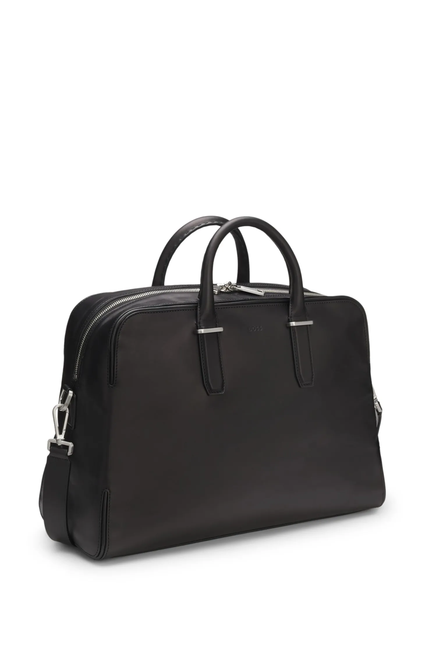 Runway Weekender aus Leder mit Logo-Prägung
