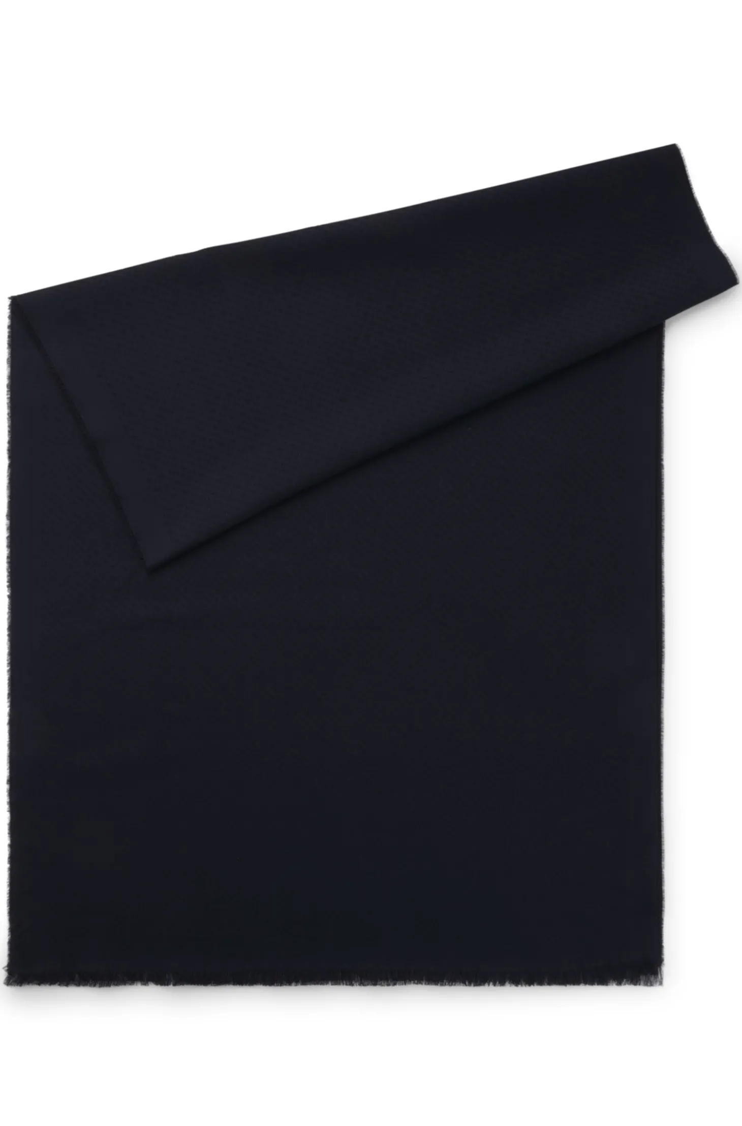 Schal aus Baumwoll-Mix mit Wolle und Monogramm-Muster