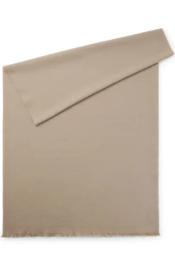 Schal aus Baumwoll-Mix mit Wolle und Monogramm-Muster