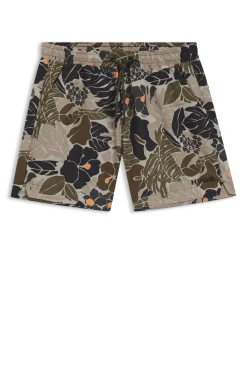 Schnell trocknende Badeshorts mit Allover-Print