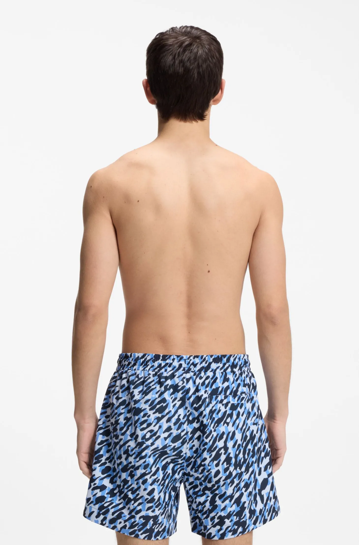 Schnell trocknende Badeshorts mit Allover-Print