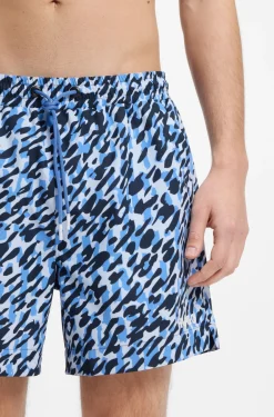 Schnell trocknende Badeshorts mit Allover-Print