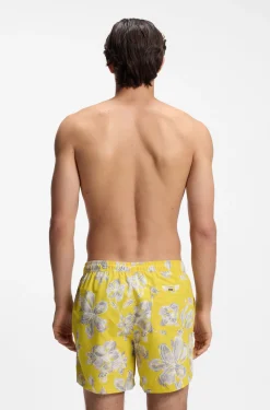 Schnell trocknende Badeshorts mit Allover-Print