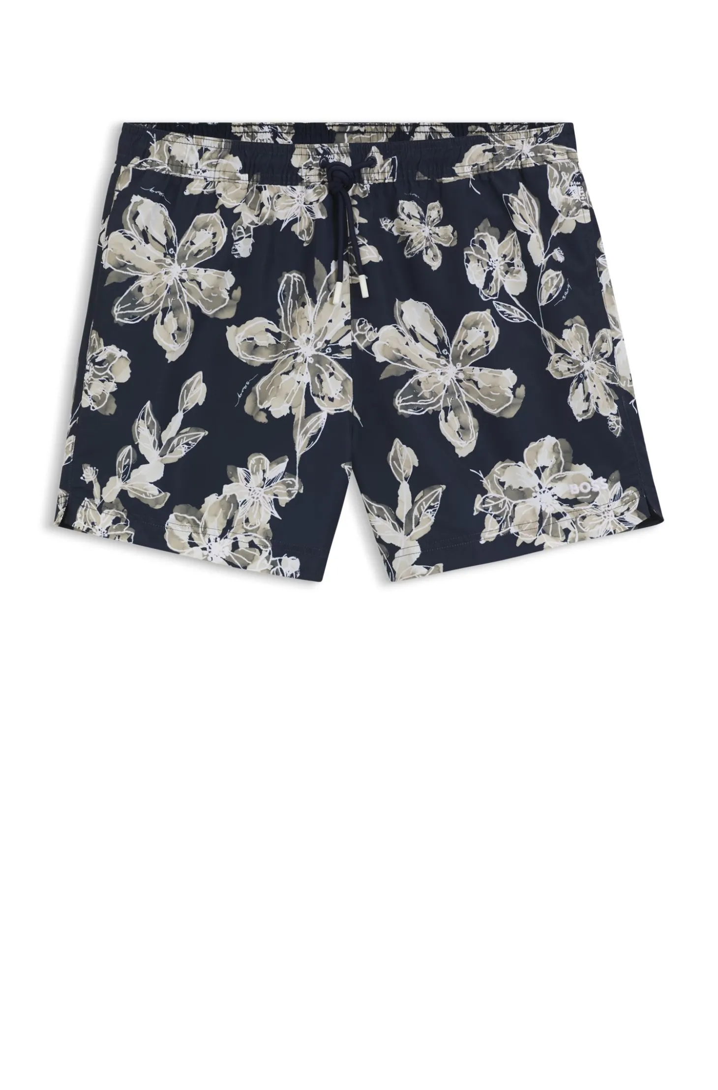 Schnell trocknende Badeshorts mit Allover-Print