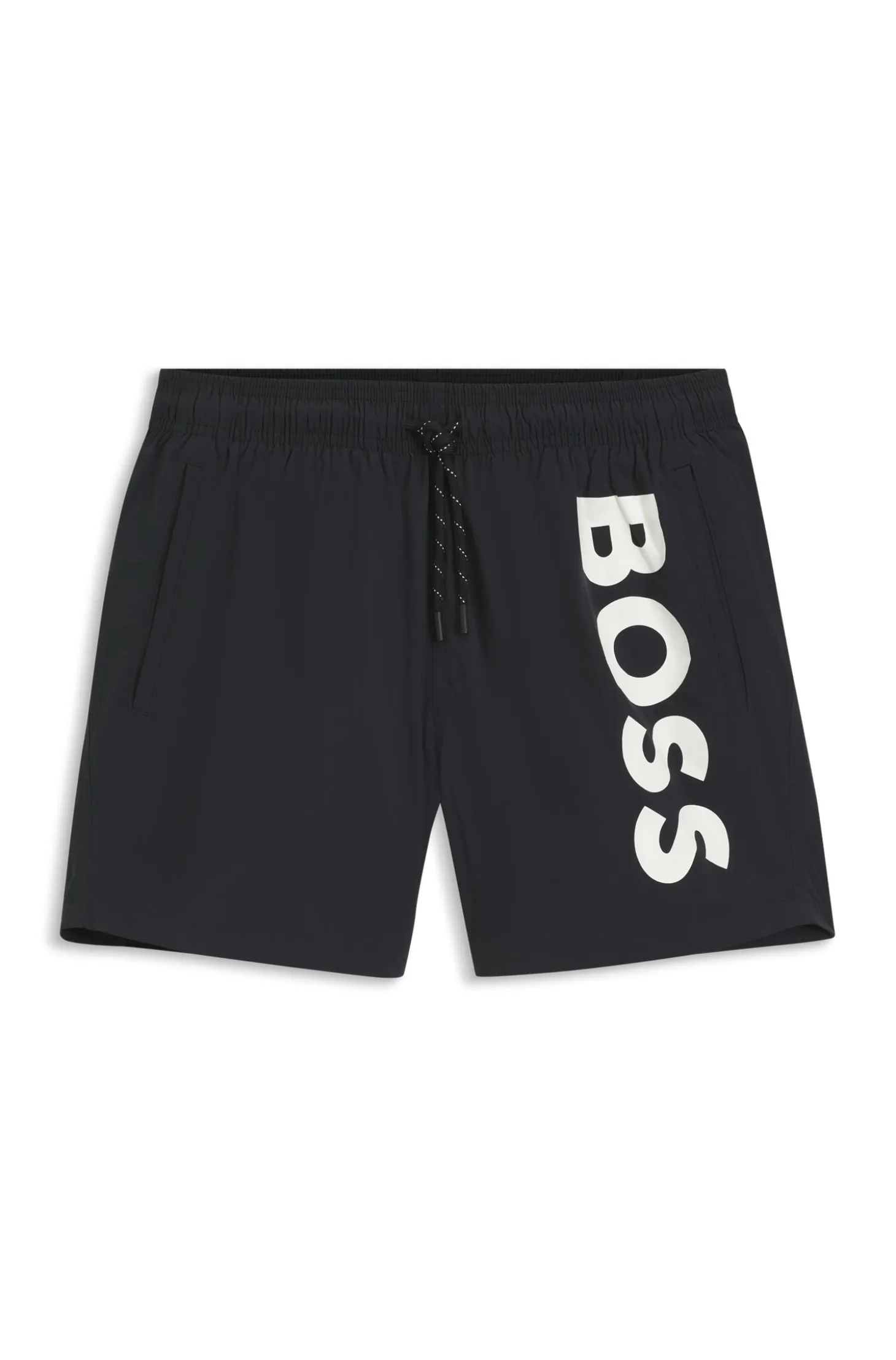 Schnell trocknende Badeshorts mit aufgedrucktem Logo