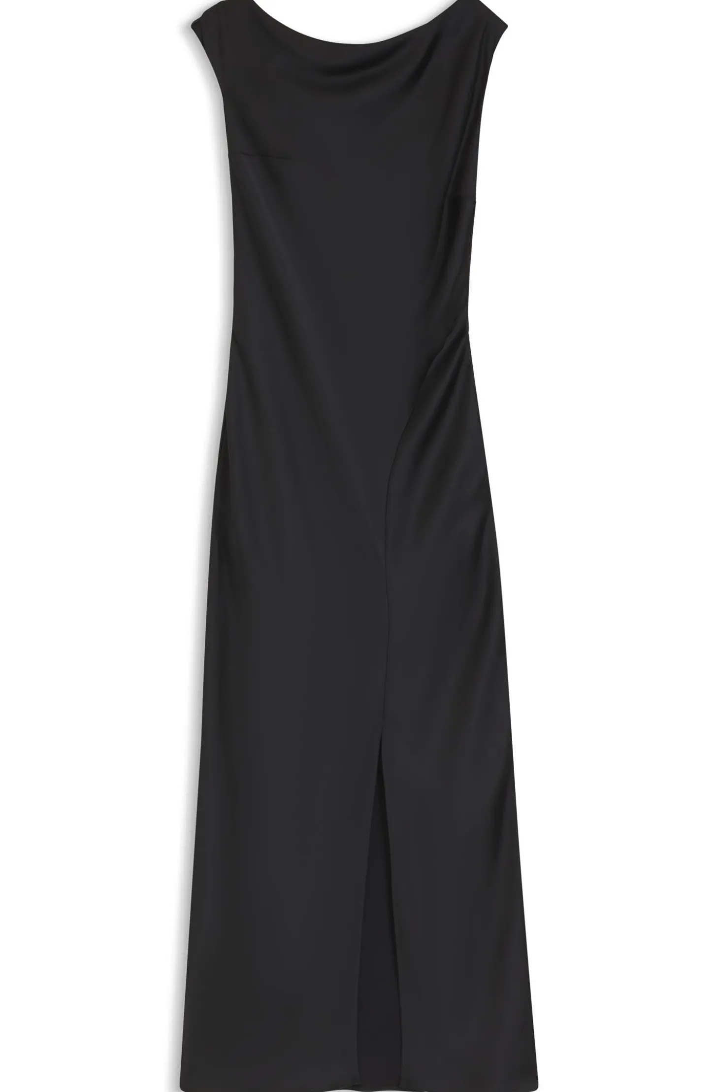 Schulterfreies Kleid aus Satin