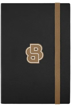 Schwarzes DIN-A5-Notizbuch mit Double-B-Monogramm