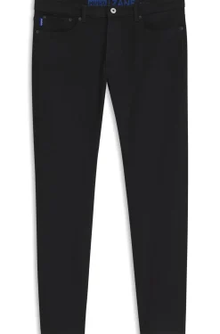 Schwarze Skinny-Fit Jeans mit Rinse-Wash-Finish
