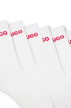 Sechserpack kurze Socken mit Logo-Detail
