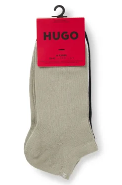 Sechserpack Sneakers-Socken aus Baumwoll-Mix mit Logos