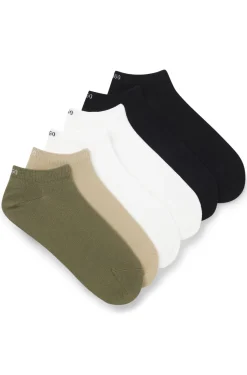 Sechserpack Sneakers-Socken aus Baumwoll-Mix mit Logos