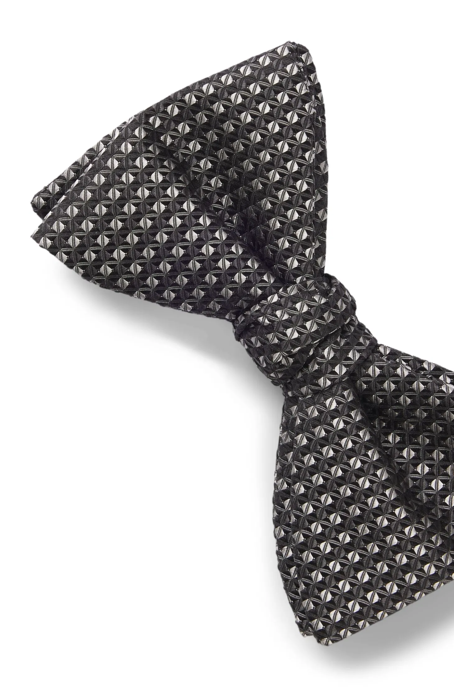 Seidenfliege mit Jacquard-Muster